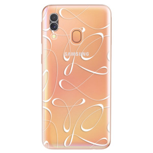 Silikonové pouzdro iSaprio - Samsung Galaxy A40 - Fancy white
