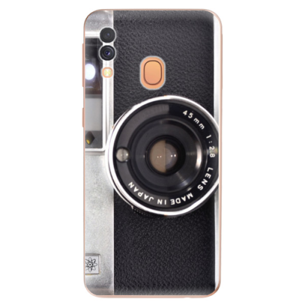 Silikonové odolné pouzdro iSaprio - Vintage Camera 01 na mobil Samsung Galaxy A40 (Silikonový kryt, obal, pouzdro iSaprio - Vintage Camera 01 na mobilní telefon Samsung Galaxy A40)