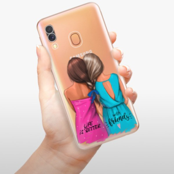 Silikonové pouzdro iSaprio - Samsung Galaxy A40 - Best Friends
