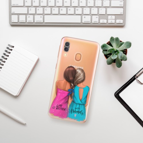 Silikonové pouzdro iSaprio - Samsung Galaxy A40 - Best Friends