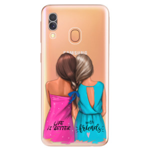 Silikonové pouzdro iSaprio - Samsung Galaxy A40 - Best Friends