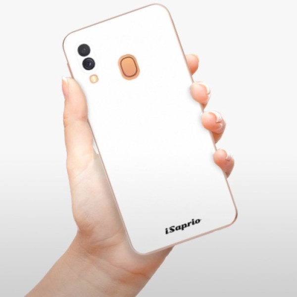 Silikonové pouzdro iSaprio - Samsung Galaxy A40 - 4Pure bílé