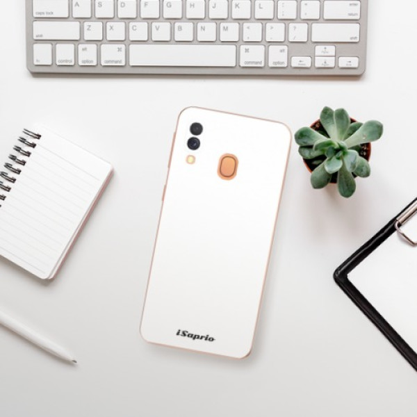 Silikonové pouzdro iSaprio - Samsung Galaxy A40 - 4Pure bílé