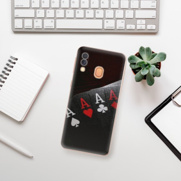 Silikonové pouzdro iSaprio - Samsung Galaxy A40 - Poker