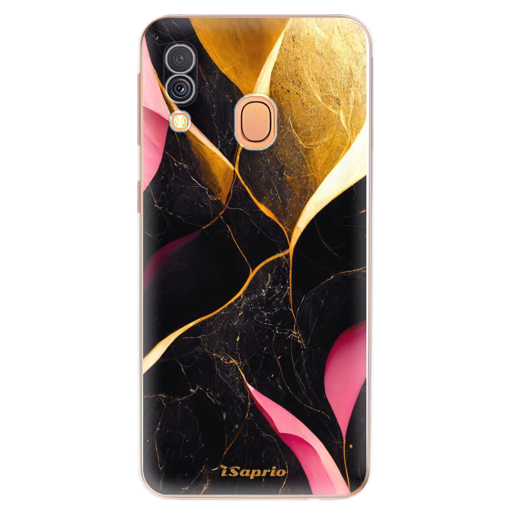 Odolné silikonové pouzdro iSaprio - Gold Pink Marble - Samsung Galaxy A40