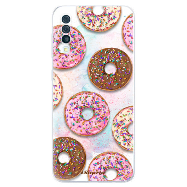 Silikonové odolné pouzdro iSaprio - Donuts 11 na mobil Samsung Galaxy A50 (Silikonový kryt, obal, pouzdro iSaprio - Donuts 11 na mobilní telefon Samsung Galaxy A50)