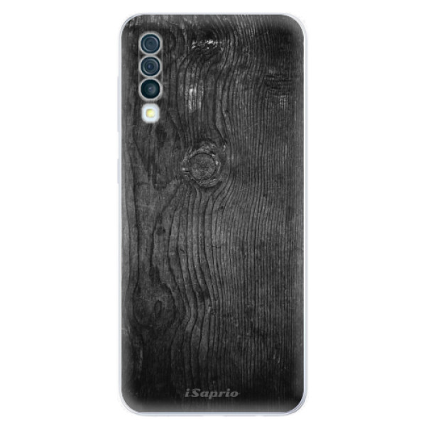 Silikonové odolné pouzdro iSaprio - Black Wood 13 na mobil Samsung Galaxy A50 (Silikonový kryt, obal, pouzdro iSaprio - Black Wood 13 na mobilní telefon Samsung Galaxy A50)