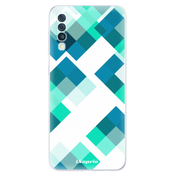 Odolné silikonové pouzdro iSaprio - Abstract Squares 11 - Samsung Galaxy A50