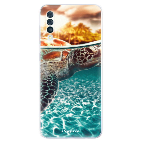 Silikonové odolné pouzdro iSaprio - Turtle 01 na mobil Samsung Galaxy A50 (Silikonový kryt, obal, pouzdro iSaprio - Turtle 01 na mobilní telefon Samsung Galaxy A50)