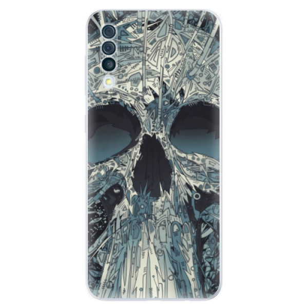 Silikonové odolné pouzdro iSaprio - Abstract Skull na mobil Samsung Galaxy A50 (Silikonový kryt, obal, pouzdro iSaprio - Abstract Skull na mobilní telefon Samsung Galaxy A50)