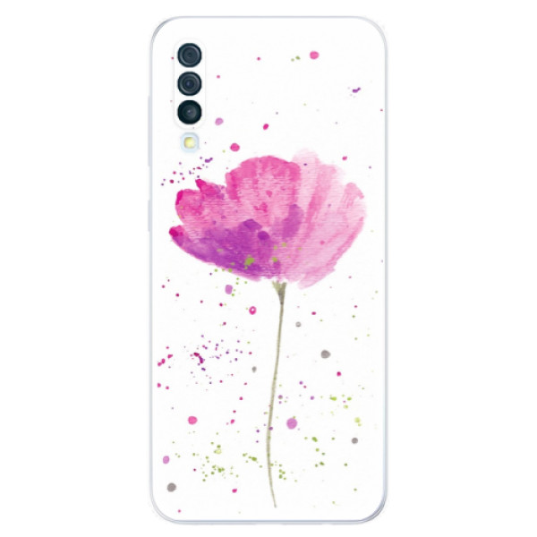 Silikonové odolné pouzdro iSaprio - Poppies na mobil Samsung Galaxy A50 (Silikonový kryt, obal, pouzdro iSaprio - Poppies na mobilní telefon Samsung Galaxy A50)