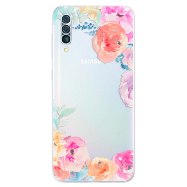 Odolné silikonové pouzdro iSaprio - Flower Brush - Samsung Galaxy A50