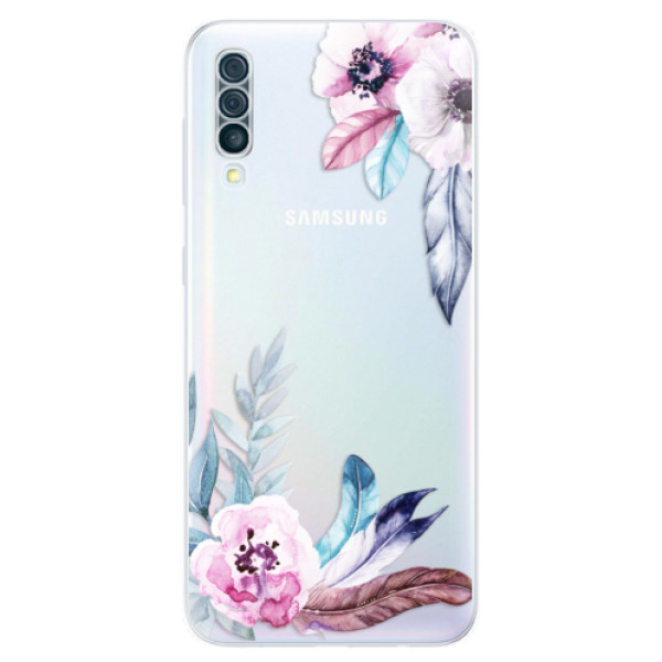 Silikonové odolné pouzdro iSaprio - Flower Pattern 04 na mobil Samsung Galaxy A50 (Silikonový kryt, obal, pouzdro iSaprio - Flower Pattern 04 na mobilní telefon Samsung Galaxy A50)