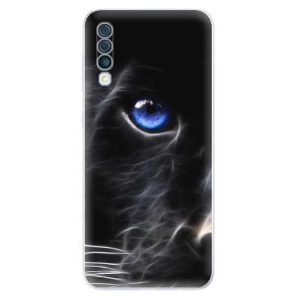 Silikonové odolné pouzdro iSaprio - Black Puma na mobil Samsung Galaxy A50 (Silikonový kryt, obal, pouzdro iSaprio - Black Puma na mobilní telefon Samsung Galaxy A50)