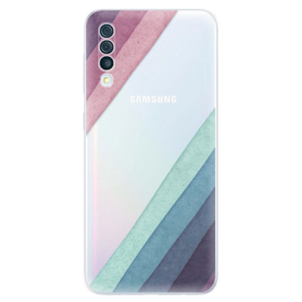 Silikonové odolné pouzdro iSaprio - Glitter Stripes 01 na mobil Samsung Galaxy A50 (Silikonový kryt, obal, pouzdro iSaprio - Glitter Stripes 01 na mobilní telefon Samsung Galaxy A50)