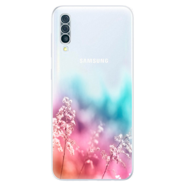 Silikonové odolné pouzdro iSaprio - Rainbow Grass na mobil Samsung Galaxy A50 (Silikonový kryt, obal, pouzdro iSaprio - Rainbow Grass na mobilní telefon Samsung Galaxy A50)