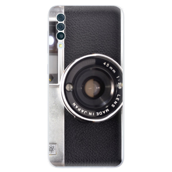 Silikonové odolné pouzdro iSaprio - Vintage Camera 01 na mobil Samsung Galaxy A50 (Silikonový kryt, obal, pouzdro iSaprio - Vintage Camera 01 na mobilní telefon Samsung Galaxy A50)