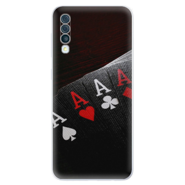 Silikonové odolné pouzdro iSaprio - Poker na mobil Samsung Galaxy A50 (Silikonový kryt, obal, pouzdro iSaprio - Poker na mobilní telefon Samsung Galaxy A50)