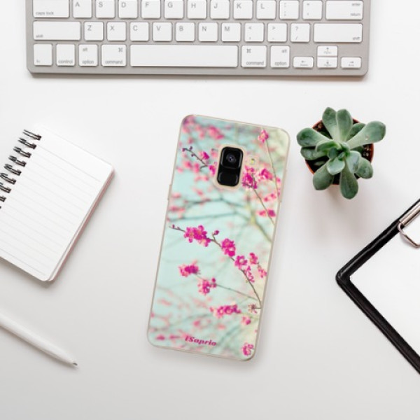 Silikonové pouzdro iSaprio - Samsung Galaxy A8 2018 - Blossom 01