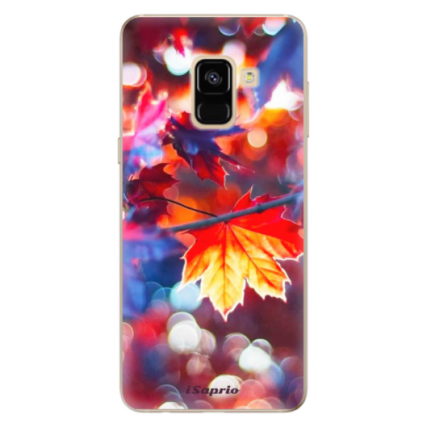Odolné silikonové pouzdro iSaprio - Autumn Leaves 02 - Samsung Galaxy A8 2018