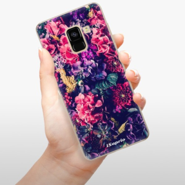 Silikonové pouzdro iSaprio - Samsung Galaxy A8 2018 - Flowers 10