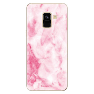 Silikonové pouzdro iSaprio - Samsung Galaxy A8 2018 - RoseMarble 16