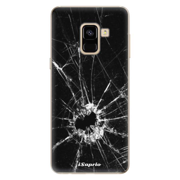 Silikonové odolné pouzdro iSaprio - Broken Glass 10 na mobil Samsung Galaxy A8 2018 (Silikonový kryt, obal, pouzdro iSaprio - Broken Glass 10 na mobilní telefon Samsung Galaxy A8 2018)