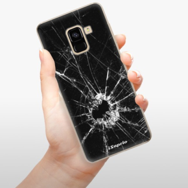 Silikonové pouzdro iSaprio - Samsung Galaxy A8 2018 - Broken Glass 10
