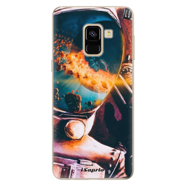 Silikonové odolné pouzdro iSaprio - Astronaut 01 na mobil Samsung Galaxy A8 2018 (Silikonový kryt, obal, pouzdro iSaprio - Astronaut 01 na mobilní telefon Samsung Galaxy A8 2018)