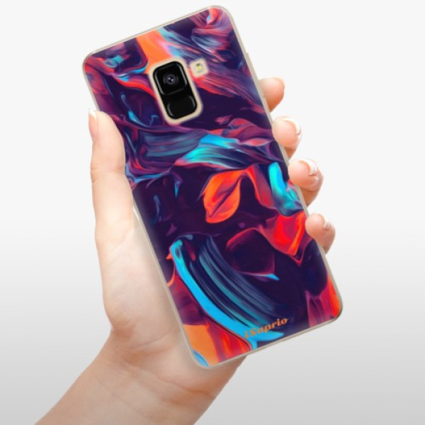Silikonové pouzdro iSaprio - Samsung Galaxy A8 2018 - Color Marble 19