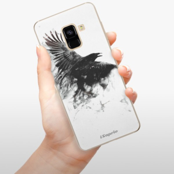 Silikonové pouzdro iSaprio - Samsung Galaxy A8 2018 - Dark Bird 01