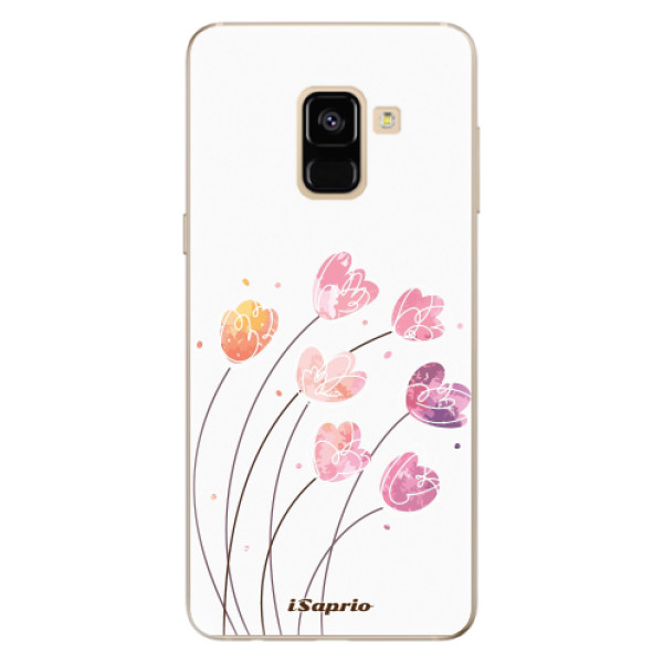 Silikonové odolné pouzdro iSaprio - Flowers 14 na mobil Samsung Galaxy A8 2018 (Silikonový kryt, obal, pouzdro iSaprio - Flowers 14 na mobilní telefon Samsung Galaxy A8 2018)