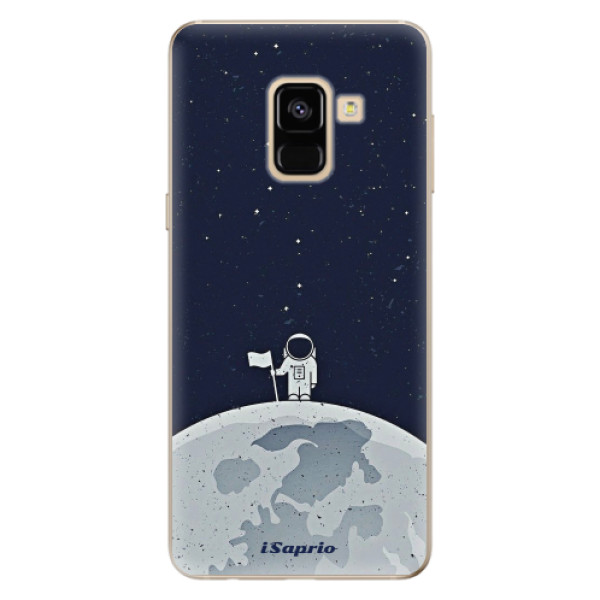 Silikonové odolné pouzdro iSaprio - On The Moon 10 na mobil Samsung Galaxy A8 2018 (Silikonový kryt, obal, pouzdro iSaprio - On The Moon 10 na mobilní telefon Samsung Galaxy A8 2018)