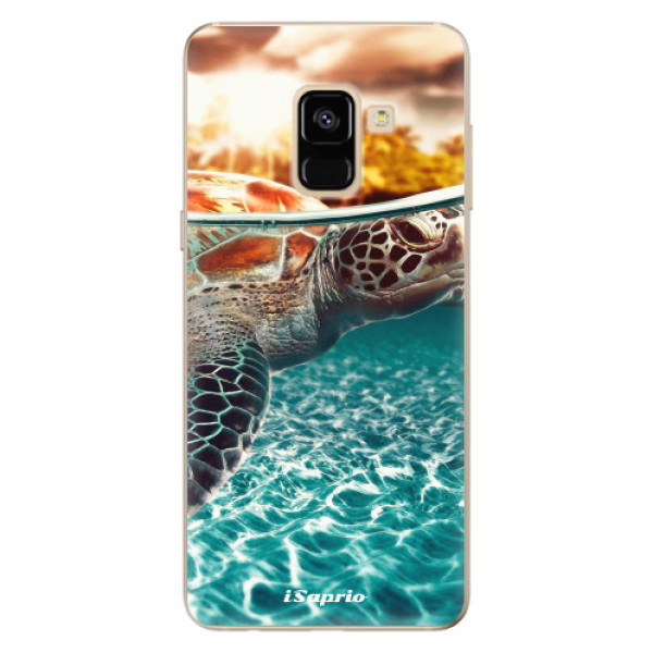 Odolné silikonové pouzdro iSaprio - Turtle 01 - Samsung Galaxy A8 2018