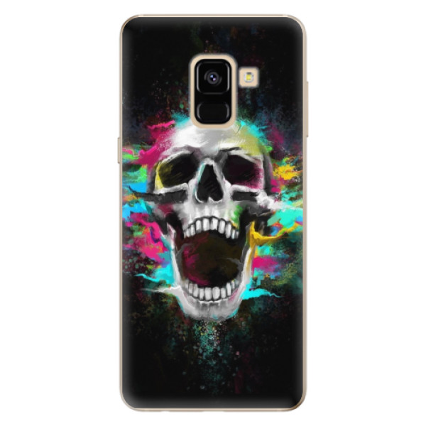 Odolné silikonové pouzdro iSaprio - Skull in Colors - Samsung Galaxy A8 2018