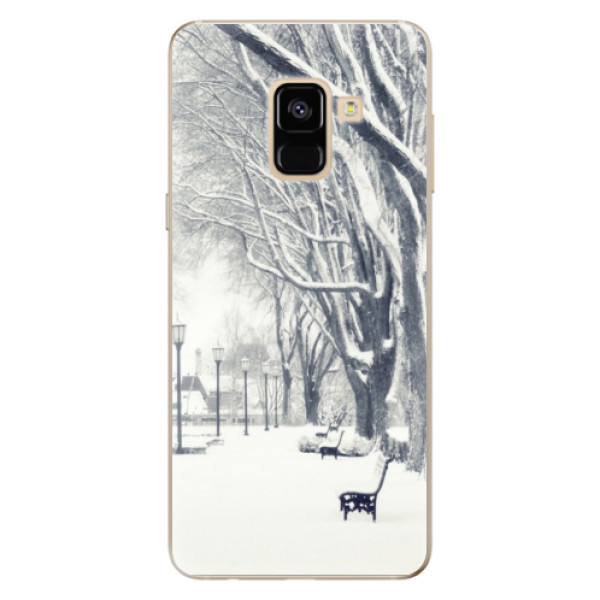 Odolné silikonové pouzdro iSaprio - Snow Park - Samsung Galaxy A8 2018