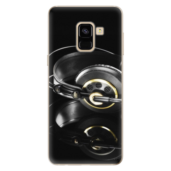 Odolné silikonové pouzdro iSaprio - Headphones 02 - Samsung Galaxy A8 2018