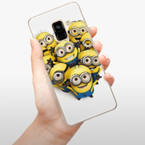 Silikonové pouzdro iSaprio - Samsung Galaxy A8 2018 - Mimons 01