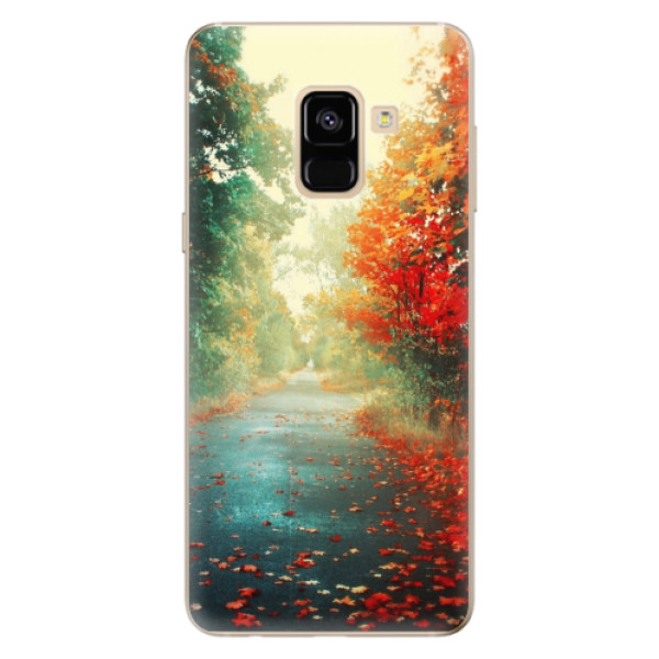Silikonové odolné pouzdro iSaprio - Autumn 03 na mobil Samsung Galaxy A8 2018 (Silikonový kryt, obal, pouzdro iSaprio - Autumn 03 na mobilní telefon Samsung Galaxy A8 2018)