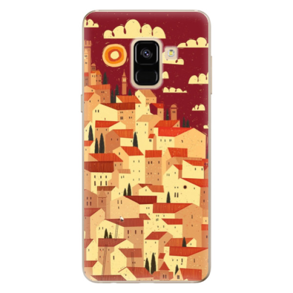 Odolné silikonové pouzdro iSaprio - Mountain City - Samsung Galaxy A8 2018