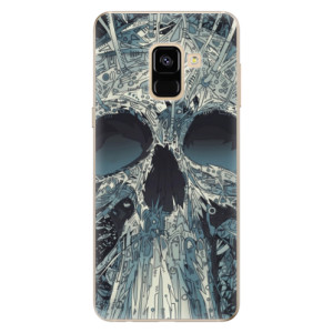 Silikonové pouzdro iSaprio - Samsung Galaxy A8 2018 - Abstract Skull