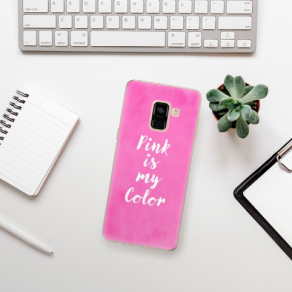 Silikonové pouzdro iSaprio - Samsung Galaxy A8 2018 - Pink is my color