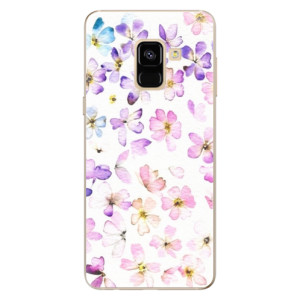 Silikonové pouzdro iSaprio - Samsung Galaxy A8 2018 - Wildflowers