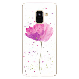Silikonové pouzdro iSaprio - Samsung Galaxy A8 2018 - Poppies