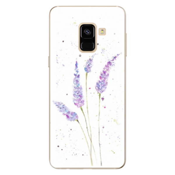 Silikonové odolné pouzdro iSaprio - Lavender na mobil Samsung Galaxy A8 2018 (Silikonový kryt, obal, pouzdro iSaprio - Lavender na mobilní telefon Samsung Galaxy A8 2018)