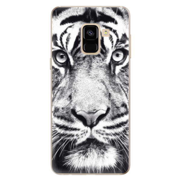 Silikonové odolné pouzdro iSaprio - Tiger Face na mobil Samsung Galaxy A8 2018 (Silikonový kryt, obal, pouzdro iSaprio - Tiger Face na mobilní telefon Samsung Galaxy A8 2018)