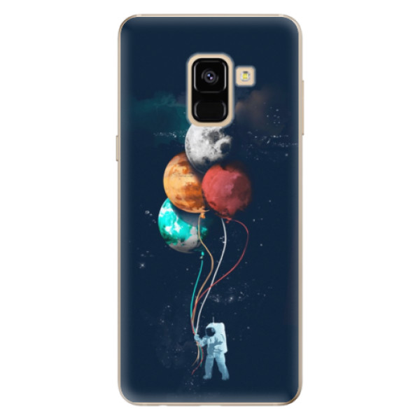Odolné silikonové pouzdro iSaprio - Balloons 02 - Samsung Galaxy A8 2018