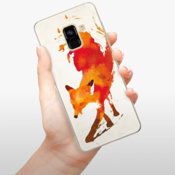Silikonové pouzdro iSaprio - Samsung Galaxy A8 2018 - Fast Fox