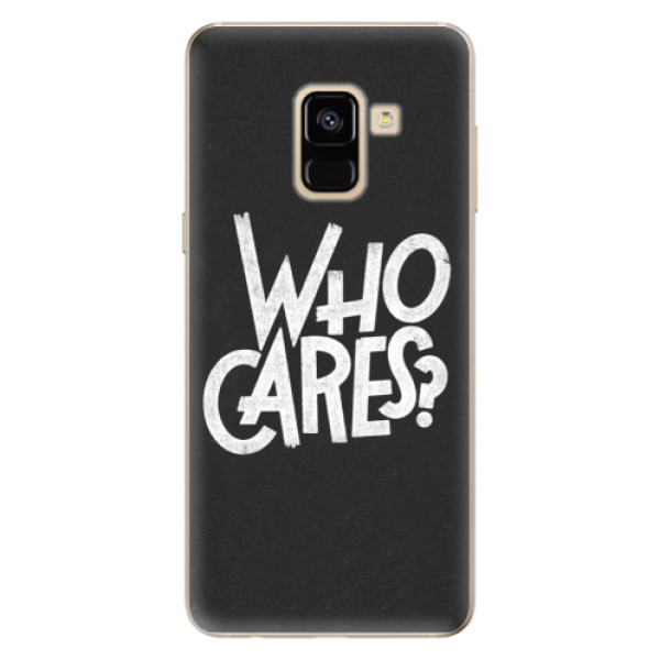 Odolné silikonové pouzdro iSaprio - Who Cares - Samsung Galaxy A8 2018