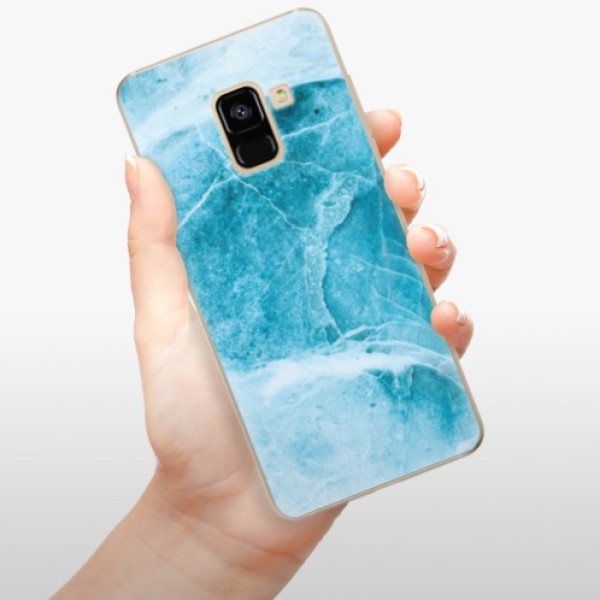 Silikonové pouzdro iSaprio - Samsung Galaxy A8 2018 - Blue Marble